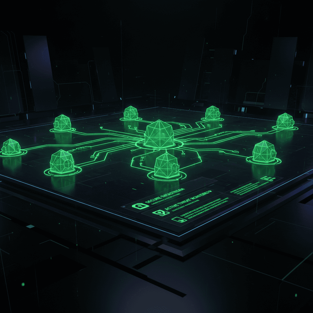 Acme Corp redesigned visual system on a studio desktop